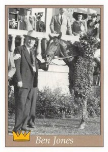 Ben Jones trading card (Horse Racing, Legendary Trainer) 1996 Jockey Star #14
