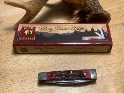 Frost Cutlery Baby Doc Red Jigged Bone Doctor's 2 1/2" Pocket Knife F14974DRJB - Image 1 of 4