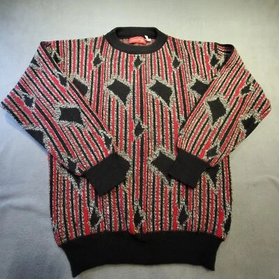 Suéter Massini Para Hombre XL Mezcla Lana Abstracto Hecho en Italia Manga Larga Foto 1 de 4