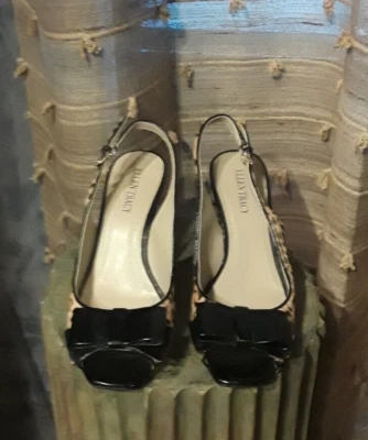 Tacones de cuña para mujer Ellen Tracy Barclay con estampado animal-talla 6M Foto 1 de 4