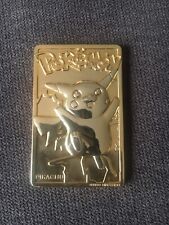 Pokemon Gold Plated Cards Pikachu Ebay