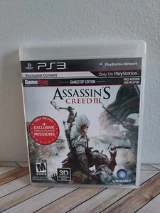 Assassins Creed III PS3 With Manual - Picture 1 of 4