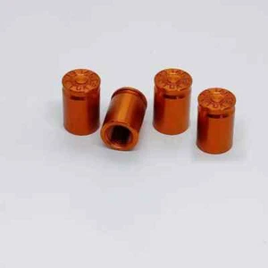 Tire valve caps shell casings orange - Picture 1 of 1