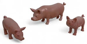 1989 Funrise Blue Ribbon Farm Animal Collection Pigs Piglets - Picture 1 of 8