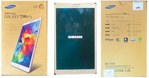 SAMSUNG Galaxy Tab S π± SM-T705Y 8.4 4G TABLET π± 16gb + Cases - Exc. Used Cond. - Picture 1 of 23