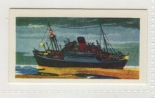 Do You Know Trade Card 1963. Lights for a ship run aground at night