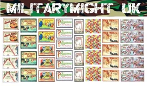 1/32 - 1/35 SCALE WW1 ALLIED BOARD GAMES PACK DIORAMA DECALS - Picture 1 of 1