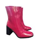 RAID Kiaya Red Patent Square Toe Boots Size UK 4 REF Y 471