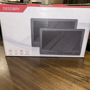 Desobry 10.5" Daul Screen Portable DVD Player for Car . Open Box - Picture 1 of 6