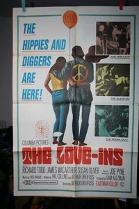 THE LOVE-INS Vintage 1 Blatt Filmplakat 1967 RICHARD TODD SUSAN OLIVER - Bild 1 von 4