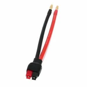 2-pole Connector 45A to 4mm Bullet plug Emergency power supply charge 10AWG 1FT - Picture 1 of 4