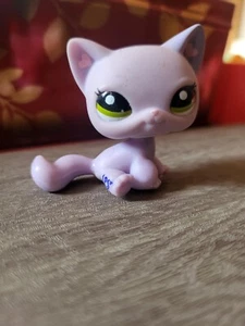 Rare Authentic Littlest Pet Shop #1994 Easter Egg Cat Purple Hearts 2006 Hasbro - Photo 1 sur 4