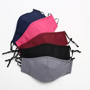 Face Mask Hot Sale 100%Cotton Washable Reusable Winter Warm 4 Layers Outdoors - Picture 1 of 12