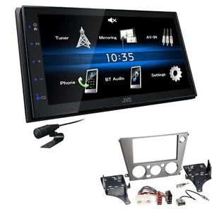 JVC 2 DIN Digital Autoradio Bluetooth USB für Subaru Legacy IV 2005-2009 schwarz - Bild 1 von 5