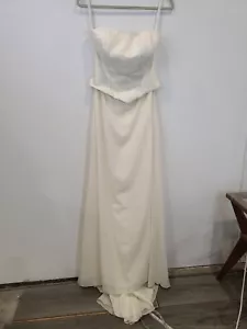 Vestido de novia Y2k Alfred Angelo, marfil años 90 talla pequeño vestido retro - Imagen 1 de 19