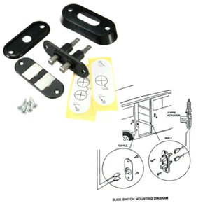 Interruptor de contacto puerta corredera negro AU-40-2 / AU402 para cerraduras de puerta Jeep / furgoneta - Imagen 1 de 3