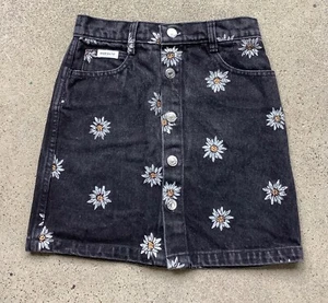Vtg 90s Guess Mini Skirt Pencil Georges Marciano Juniors Floral  25” Waist Size - Picture 1 of 5