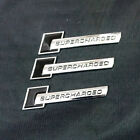 3X Black Silver Supercharged Chrome Metal Badge Sticker Emblem Decal Awd Utility