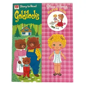 Vintage 1972 Goldilocks storia da leggere libro da colorare bambole di carta Whitman non tagliato - Foto 1 di 6