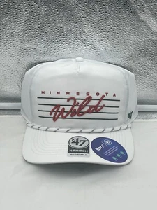 Minnesota Wild NHL '47 Brand White Script Hitch Rope Adjustable Snapback Hat - Picture 1 of 5
