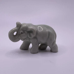 Vintage Grey Elephant Figurine, Made In Japan - Picture 1 of 8