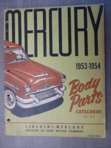 1953-54 Mercury Body Parts Catalogue December 1953 - Picture 1 of 12
