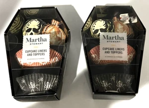 2 Sets Martha Stewart Halloween 48 Cupcake Liner & 48 Cupcake Topper Neu - Bild 1 von 8