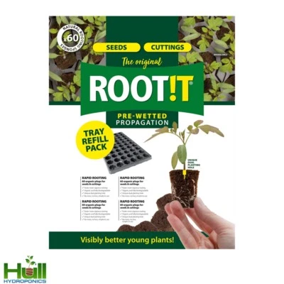 ROOT iT Rooting 60 Natural Sponge Cubes Refill Propagation Peat & Bark ROOT!T - Image 1 of 2