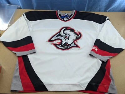 Camiseta deportiva Buffalo Sabres CCM vintage años 90 NHL para hombre talla 2XL logotipo de cabra tejido al aire Foto 1 de 4