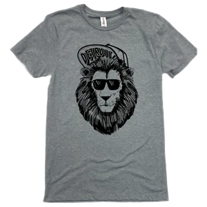 Michigan Detroit Löwe T-Shirt - Detroit Löwe - Football Apparel - Löwe Sonnenbrille - Bild 1 von 3