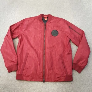 Nike FC Hombres Chaqueta Grande Roja Camuflada Bombardero Universitario Cremallera Entrenamiento Informal - Imagen 1 de 10