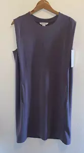 Athleta Seasoft Tank Dress in Dusk Violet Pockets Size Medium NEW - Picture 1 of 4