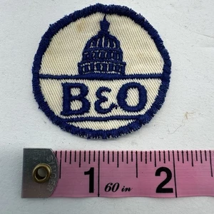Vintage- B&O Baltimore and Ohio Railroad Logo Patch (2in) - Picture 1 of 2
