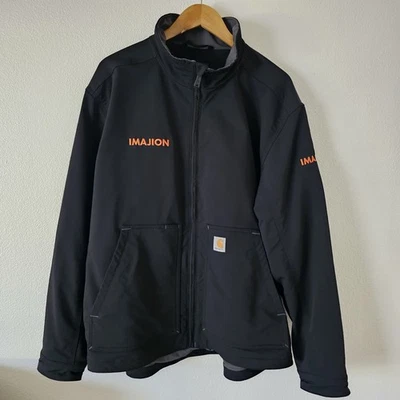 Carhartt Rain Defender Super Dux Black Soft Shell Jacket Men's XL  - Image 1 of 4