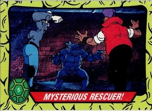 Teenage Mutant Ninja Turtles #5 Trading Card Mysterious Rescuer 1989 Mint - Bild 1 von 2