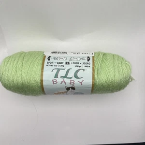Red Heart TLC Baby Yarn. Lime. 6 oz Knit Crochet Yarn. New - Picture 1 of 4