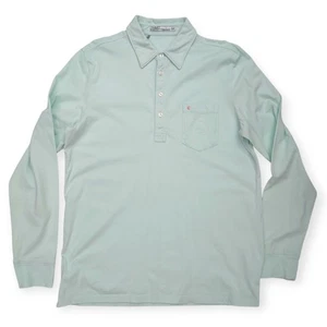 Criquet Poloshirt Herren L Mintgrün Spieler Langarm Bio Baumwolle Golf - Bild 1 von 13