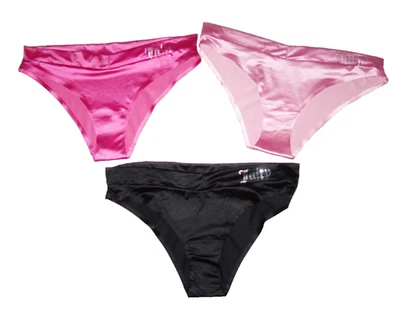 Bragas de nailon con logotipo brillante Juicy Couture 3 bikini segunda piel talla grande Foto 1 de 4
