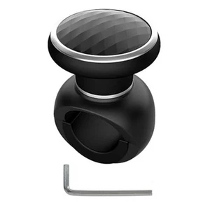 Sophisticated Design Car Truck Steering Wheel Spinner with Easy Fit Black - Picture 1 of 12