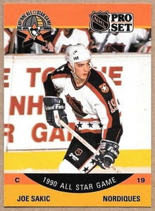 1990-91 Pro Set #375 Joe Sakic Quebec Nordiques - Picture 1 of 2