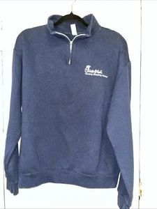 Chick-Fil-A - Pullover 1/4 Cremallera Talla Mediana Sudadera Azul Marino Pollo - Imagen 1 de 9