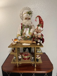 Mark Roberts "Lebkuchenbäcker Weihnachtsmann & Elfe" (27") #96 Sammler - Bild 1 von 13