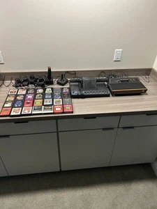 Vintage Atari Video Computer System Xx-2600 A & Stunt Cycle SC-450 With 28 Games - Picture 1 of 13