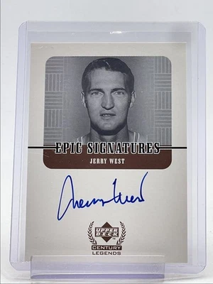 JERRY WEST 1999-00 UPPER DECK CENTURY LEGENDS EPIC SIGNATURES A AUTO Q3562 - Image 1 of 2