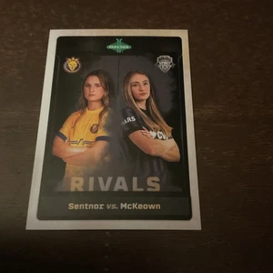 2025 Parkside NWSL Vol 1 Ally Sentnor VS Tara McKeown Rivals Insert Card - Picture 1 of 6