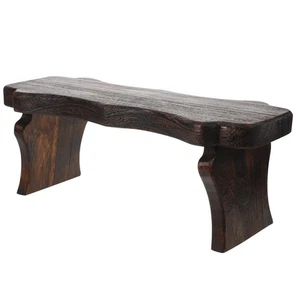 Japanischer Massivholz Kurzhocker Meditationsbank Niedriger Hocker zum Sitzen - Bild 1 von 12