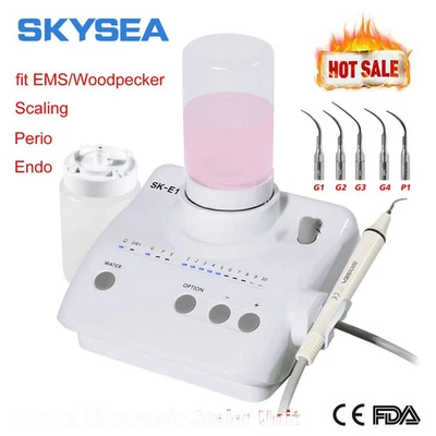 SKYSEA FDA SK-E1 Piezo Dental Ultrasonic Scaler for Cavitron EMS / G P E Tips Handpeice
