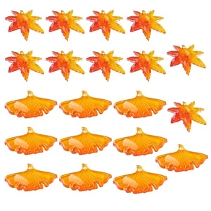 40 stücke Ahornblatt Ginkgo Blatt Anhänger Verzierung Hängen Anhänger DIY - Bild 1 von 12