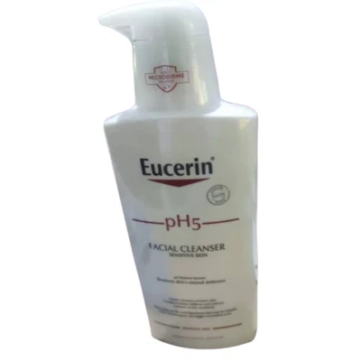 Eucerin pH5 Facial Cleanser Sensitive Skin Gentle Cleansing Gel Face 400 ml - Image 1 of 4