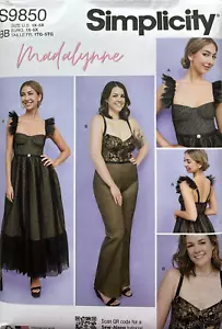 Simplicity S9850 Misses Dress/Jumpsuit Sizes: 1XL-5XL With A-J Cup - Picture 1 of 2
